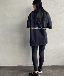 [MANHATTAN PORTAGE/マンハッタンポーテージ] 別注 ポケット刺繍バックプリントTシャツ