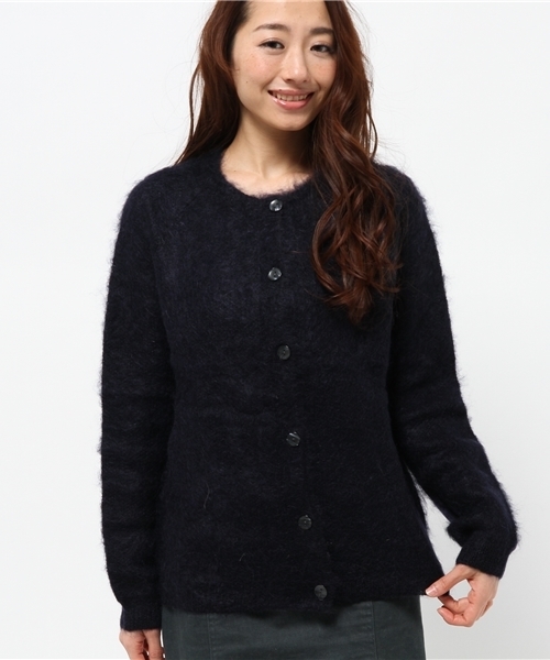 OUTLET(アウトレット)の「【DouDou】モヘアカーディガン(カーディガン/ボレロ・レディース・ネイビー/ブルーグレー/オフホワイト・FREE)」の1枚目の写真