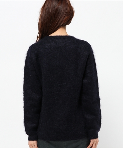 OUTLET(アウトレット)の「【DouDou】モヘアカーディガン(カーディガン/ボレロ・レディース・ネイビー/ブルーグレー/オフホワイト・FREE)」の4枚目の写真