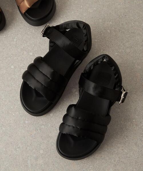 CITEN（シテン）の「＜CITEN（シテン）＞パデッドストラップ サンダル（サンダル・レディース・ブラック/ベージュ・M/S/L）」の3枚目の写真