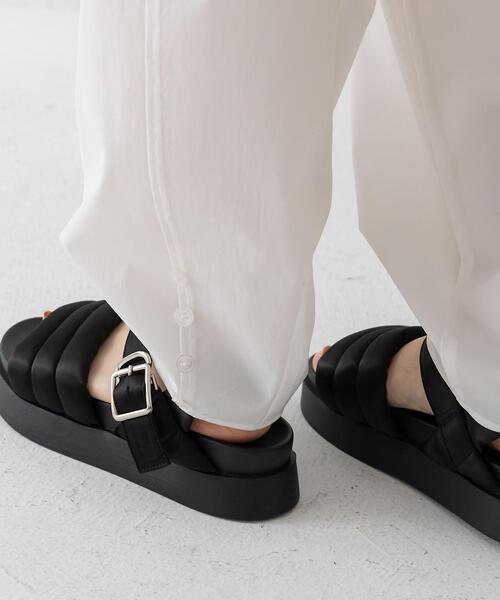 CITEN（シテン）の「＜CITEN（シテン）＞パデッドストラップ サンダル（サンダル・レディース・ブラック/ベージュ・M/S/L）」の5枚目の写真