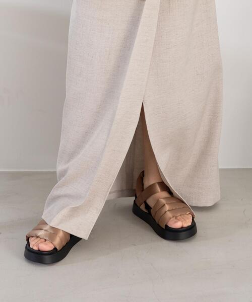 CITEN（シテン）の「＜CITEN（シテン）＞パデッドストラップ サンダル（サンダル・レディース・ブラック/ベージュ・M/S/L）」の7枚目の写真
