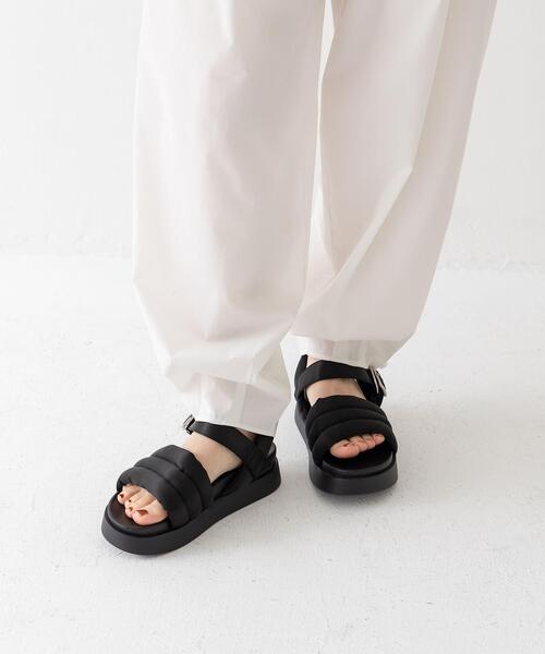 CITEN（シテン）の「＜CITEN（シテン）＞パデッドストラップ サンダル（サンダル・レディース・ブラック/ベージュ・M/S/L）」の9枚目の写真