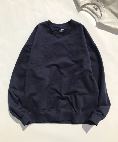 FREAK'S STORE(フリークスストア)の「カラー裏毛プルオーバー(スウェット・メンズ・グリーン/ネイビー/グレー/オフホワイト・LARGE/SMALL/MEDIUM)」の4枚目の写真