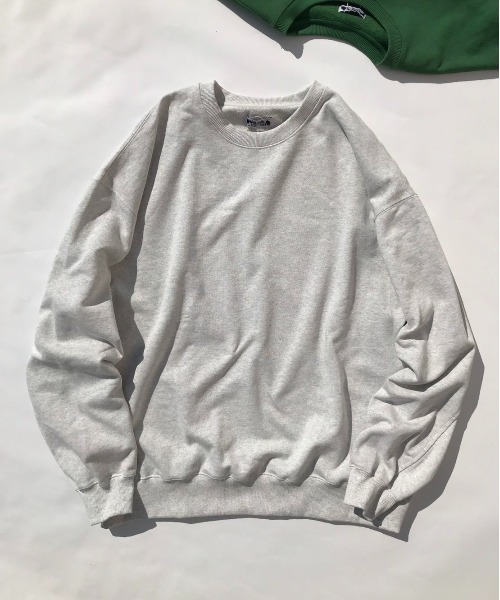 FREAK'S STORE(フリークスストア)の「カラー裏毛プルオーバー(スウェット・メンズ・グリーン/ネイビー/グレー/オフホワイト・LARGE/SMALL/MEDIUM)」の2枚目の写真