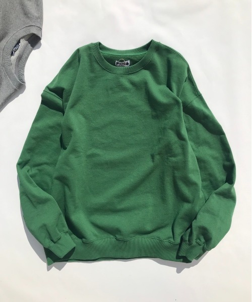 FREAK'S STORE(フリークスストア)の「カラー裏毛プルオーバー(スウェット・メンズ・グリーン/ネイビー/グレー/オフホワイト・LARGE/SMALL/MEDIUM)」の1枚目の写真