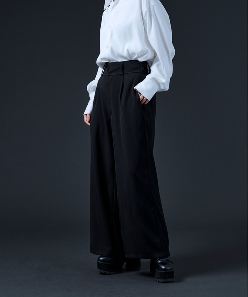 Ellno Loset（エルノロゼット）の「ワイドフレアパンツ（その他パンツ・メンズ・ホワイト/ブラック・MEDIUM/LARGE）」の7枚目の写真