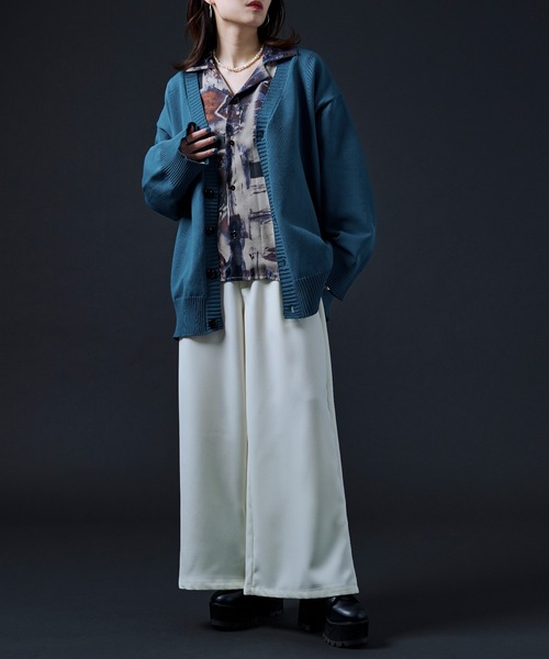 Ellno Loset（エルノロゼット）の「ワイドフレアパンツ（その他パンツ・メンズ・ホワイト/ブラック・MEDIUM/LARGE）」の12枚目の写真