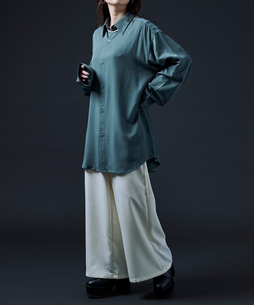 Ellno Loset（エルノロゼット）の「ワイドフレアパンツ（その他パンツ・メンズ・ホワイト/ブラック・MEDIUM/LARGE）」の13枚目の写真