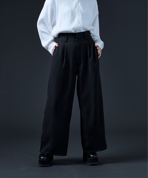 Ellno Loset（エルノロゼット）の「ワイドフレアパンツ（その他パンツ・メンズ・ホワイト/ブラック・MEDIUM/LARGE）」の19枚目の写真
