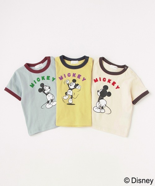 b・ROOM(ビールーム)の「【DISNEY】MICKEYアソートリンガーTシャツ(Tシャツ/カットソー・キッズ・ブルーグレー/アイボリー/マスタード・100cm/120cm/130cm/110cm/90cm)」の13枚目の写真