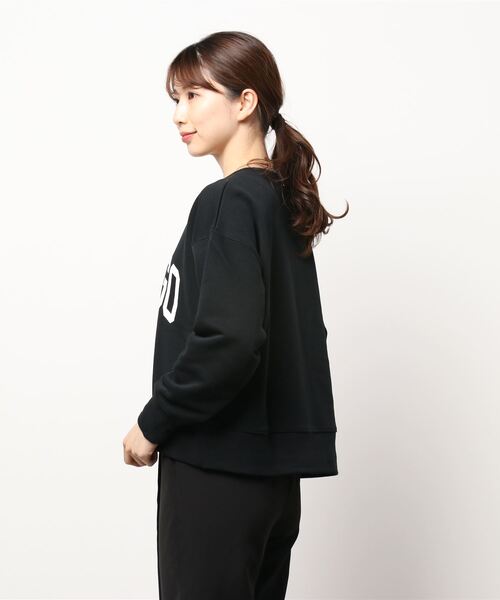 Lugnoncure（ルノンキュール）の「カレッジプリントスウェット（スウェット・レディース・ブラック/ベージュ/オフホワイト/グリーン・ﾌﾘ-）」の5枚目の写真