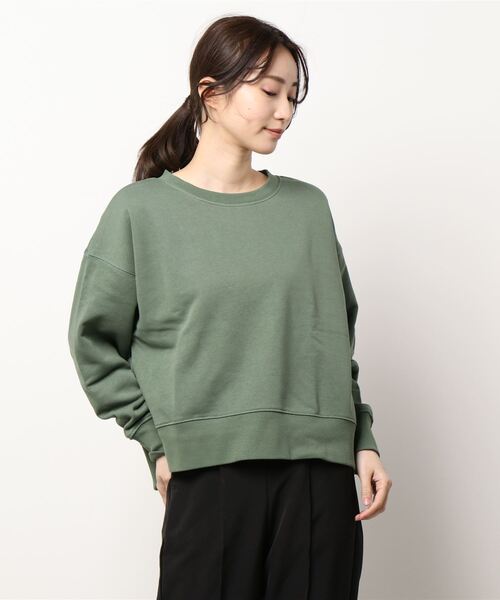 Lugnoncure（ルノンキュール）の「カレッジプリントスウェット（スウェット・レディース・ブラック/ベージュ/オフホワイト/グリーン・ﾌﾘ-）」の12枚目の写真