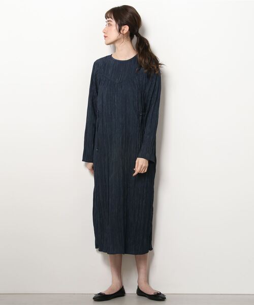 LOVELESS（ラブレス）の「ドローストリング 2WAYギャザードレス（ワンピース・レディース・ピンク系その他3/ライトイエロー/ネイビー・36）」の2枚目の写真