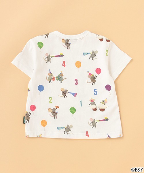 kladskap（クレードスコープ）の「【レオレオニ】総柄半袖Tシャツ（Tシャツ/カットソー・キッズ・オフホワイト・120cm/80ｃｍ/90cm/100cm/110cm）」の4枚目の写真