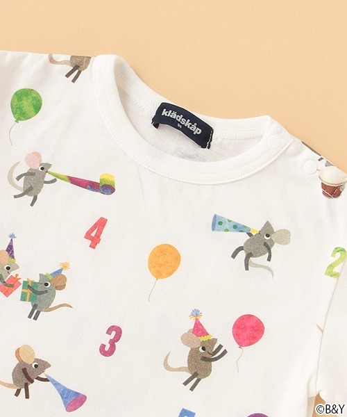 kladskap（クレードスコープ）の「【レオレオニ】総柄半袖Tシャツ（Tシャツ/カットソー・キッズ・オフホワイト・120cm/80ｃｍ/90cm/100cm/110cm）」の5枚目の写真