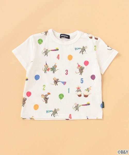 kladskap（クレードスコープ）の「【レオレオニ】総柄半袖Tシャツ（Tシャツ/カットソー・キッズ・オフホワイト・120cm/80ｃｍ/90cm/100cm/110cm）」の3枚目の写真
