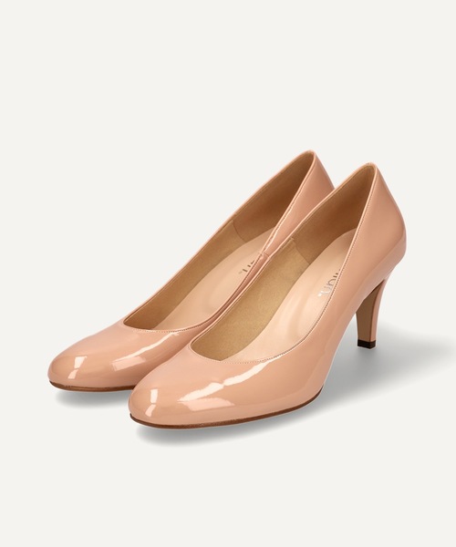 MAMIAN（マミアン）の「ラウンドトゥ パンプス (7.0cmヒール)（パンプス・レディース・ピンクベージュ/グレイッシュベージュ/ブラック/レッド・23.5cm/23.0cm/24.5cm/25.0cm/25.5cm/24.0cm）」の10枚目の写真