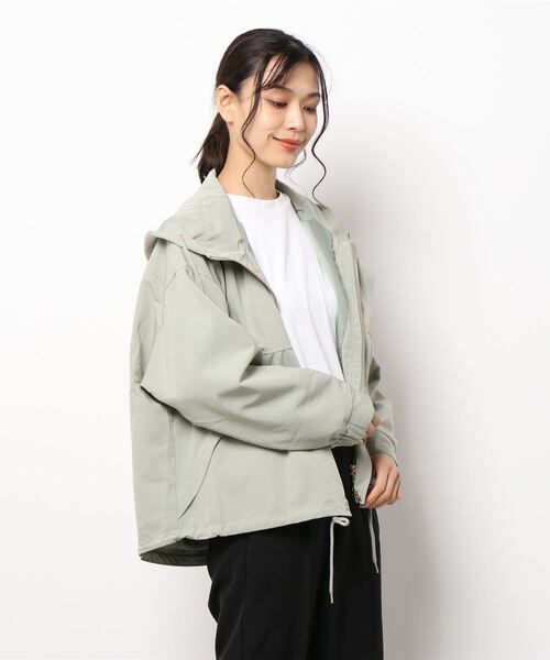 Samansa Mos2 blue（サマンサモスモスブルー）の「マウンテンパーカー（マウンテンパーカー・レディース・ミント/シルバーグレー/ベージュ・ﾌﾘ-）」の6枚目の写真