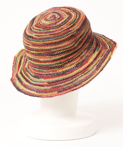 Ecua-Andino（エクアアンディーノ）の「【W】【it】【UT15】【Ecua-Andino】HIPPIE STRAW HAT（ハット・レディース・ピンク/ブルー/その他・FREE）」の4枚目の写真