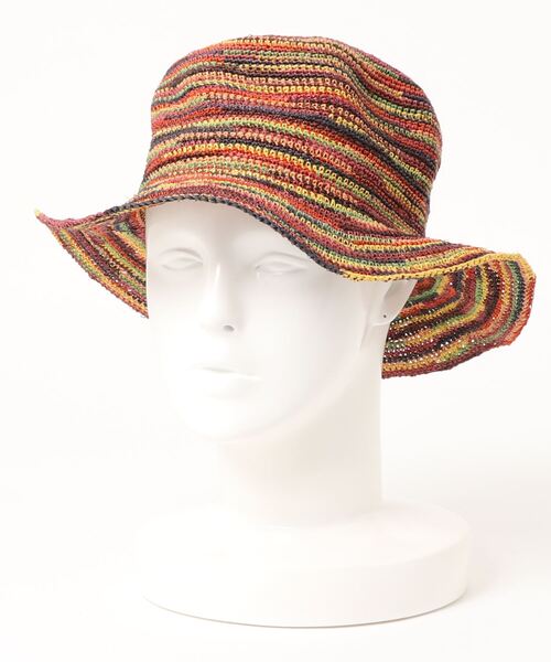 Ecua-Andino（エクアアンディーノ）の「【W】【it】【UT15】【Ecua-Andino】HIPPIE STRAW HAT（ハット・レディース・ピンク/ブルー/その他・FREE）」の5枚目の写真