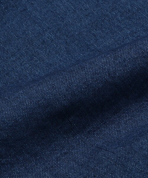 BEAMS PLUS(ビームスプラス)の「BEAMS PLUS / インディゴ シャンブレー ショートスリーブ ワーク シャツ(シャツ/ブラウス・メンズ・インディゴブルー/ブラック・M/L/S/XL)」の4枚目の写真