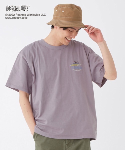 KRIFF MAYER（クリフメイヤー）の「スヌーピープリントT(ルアー)（Tシャツ/カットソー・メンズ・オフホワイト/サックスブルー/イエロー/ラベンダー/チャコール・SMALL/MEDIUM/LARGE/X-LARGE）」の5枚目の写真