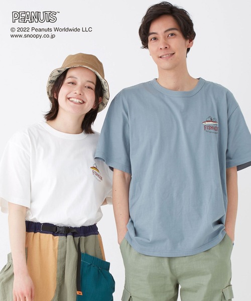 KRIFF MAYER（クリフメイヤー）の「スヌーピープリントT(ルアー)（Tシャツ/カットソー・メンズ・オフホワイト/サックスブルー/イエロー/ラベンダー/チャコール・SMALL/MEDIUM/LARGE/X-LARGE）」の17枚目の写真