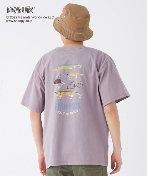 KRIFF MAYER（クリフメイヤー）の「スヌーピープリントT(ルアー)（Tシャツ/カットソー・メンズ・オフホワイト/サックスブルー/イエロー/ラベンダー/チャコール・SMALL/MEDIUM/LARGE/X-LARGE）」の13枚目の写真