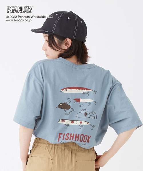 KRIFF MAYER（クリフメイヤー）の「スヌーピープリントT(ルアー)（Tシャツ/カットソー・メンズ・オフホワイト/サックスブルー/イエロー/ラベンダー/チャコール・SMALL/MEDIUM/LARGE/X-LARGE）」の16枚目の写真