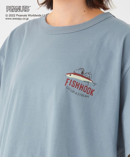 KRIFF MAYER（クリフメイヤー）の「スヌーピープリントT(ルアー)（Tシャツ/カットソー・メンズ・オフホワイト/サックスブルー/イエロー/ラベンダー/チャコール・SMALL/MEDIUM/LARGE/X-LARGE）」の19枚目の写真