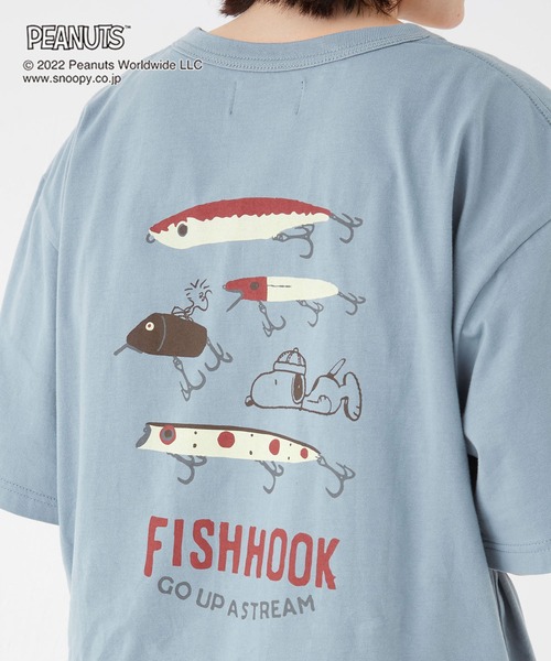 KRIFF MAYER（クリフメイヤー）の「スヌーピープリントT(ルアー)（Tシャツ/カットソー・メンズ・オフホワイト/サックスブルー/イエロー/ラベンダー/チャコール・SMALL/MEDIUM/LARGE/X-LARGE）」の20枚目の写真