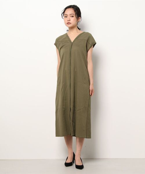 Boutique Ordinary（ブティークオーディナリー）の「Boutique Ordinary（ブティークオーディナリ）3waワンピース（ワンピース・レディース・カーキ・FREE）」の4枚目の写真