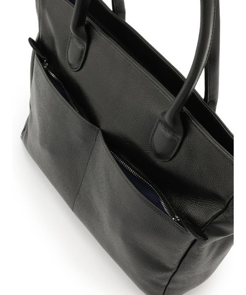 Perfect Suit FActory(パーフェクトスーツファクトリー)の「本革シュリンクトートバッグ ブラック(トートバッグ・メンズ・ブラック・FREE)」の6枚目の写真