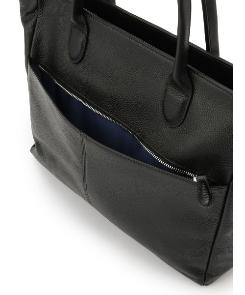 Perfect Suit FActory(パーフェクトスーツファクトリー)の「本革シュリンクトートバッグ ブラック(トートバッグ・メンズ・ブラック・FREE)」の13枚目の写真
