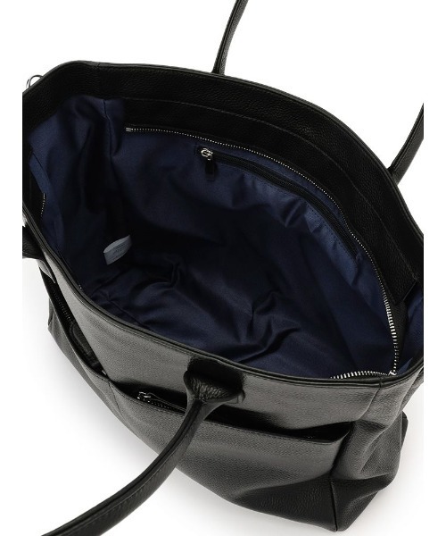 Perfect Suit FActory(パーフェクトスーツファクトリー)の「本革シュリンクトートバッグ ブラック(トートバッグ・メンズ・ブラック・FREE)」の3枚目の写真