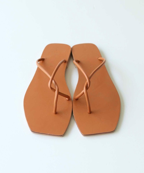 CANAL JEAN(キャナルジーン)の「El mar クロス紐ペタサンダル(サンダル・レディース・ホワイト/ブラック/ベージュ/オレンジ/グレー・38/39/37)」の16枚目の写真