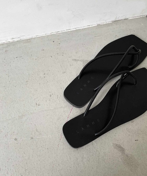 CANAL JEAN(キャナルジーン)の「El mar クロス紐ペタサンダル(サンダル・レディース・ホワイト/ブラック/ベージュ/オレンジ/グレー・38/39/37)」の10枚目の写真