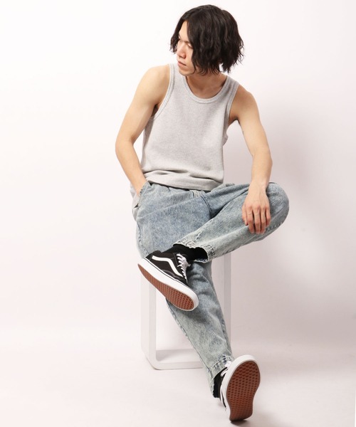 JEMORGAN（ジェーイーモーガン）の「JEMORGAN ワッフル/フライス タンクトップ (パック入り)（タンクトップ・メンズ・ホワイト/ナチュラル/ブラック/杢グレー/カーキ/ネイビー/オフホワイト/チャコール/ブラック系その他/グレー系その他・M/L/XL/S）」の18枚目の写真