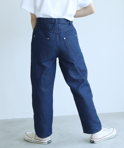 PAR ICI（パーリッシィ）の「ブラック/コットンリネン ボタンフライ