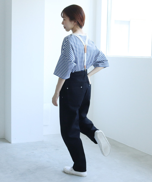 PAR ICI（パーリッシィ）の「ブラック/コットンリネン ボタンフライ