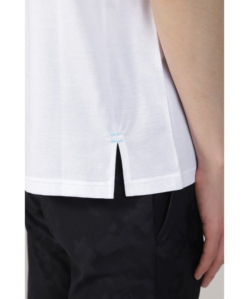 HIGH STREET（ハイストリート）の「HIGH STREET∴シルケット天竺サイド切り替えTee（Tシャツ/カットソー・メンズ・ホワイト/ブルー系2・LL/M/L）」の17枚目の写真