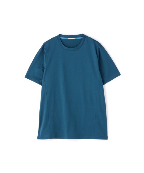 HIGH STREET（ハイストリート）の「HIGH STREET∴シルケット天竺サイド切り替えTee（Tシャツ/カットソー・メンズ・ホワイト/ブルー系2・LL/M/L）」の8枚目の写真