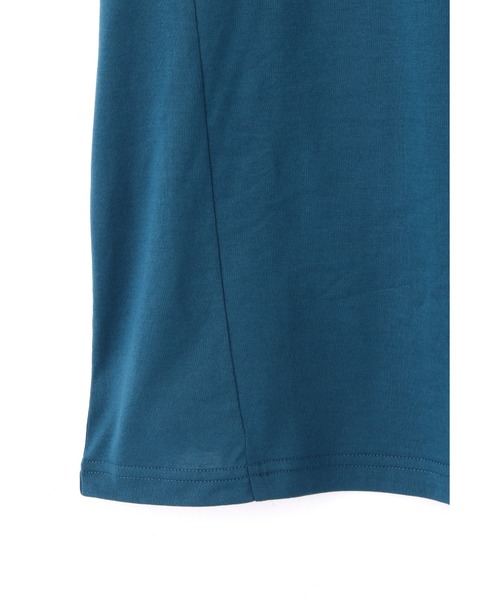 HIGH STREET（ハイストリート）の「HIGH STREET∴シルケット天竺サイド切り替えTee（Tシャツ/カットソー・メンズ・ホワイト/ブルー系2・LL/M/L）」の5枚目の写真