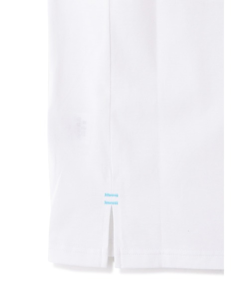 HIGH STREET（ハイストリート）の「HIGH STREET∴シルケット天竺サイド切り替えTee（Tシャツ/カットソー・メンズ・ホワイト/ブルー系2・LL/M/L）」の13枚目の写真