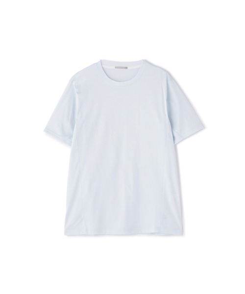 HIGH STREET（ハイストリート）の「HIGH STREET∴シルケット天竺サイド切り替えTee（Tシャツ/カットソー・メンズ・ホワイト/ブルー系2・LL/M/L）」の11枚目の写真
