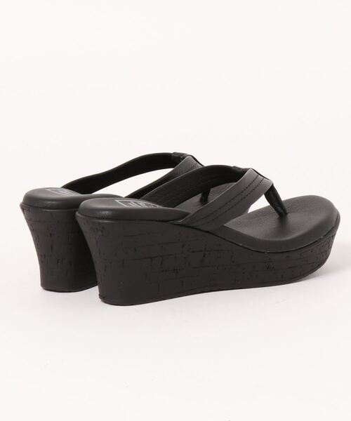 ISLAND SLIPPER（アイランドスリッパ）の「【 ISLAND SLIPPER / アイランドスリッパ 】 WEDGE SANDAL ウェッジ サンダル（サンダル・レディース・ブラック/ダークブラウン/ブラウン・5/6/7）」の5枚目の写真