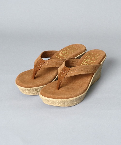 ISLAND SLIPPER（アイランドスリッパ）の「【 ISLAND SLIPPER / アイランドスリッパ 】 WEDGE SANDAL ウェッジ サンダル（サンダル・レディース・ブラック/ダークブラウン/ブラウン・5/6/7）」の3枚目の写真