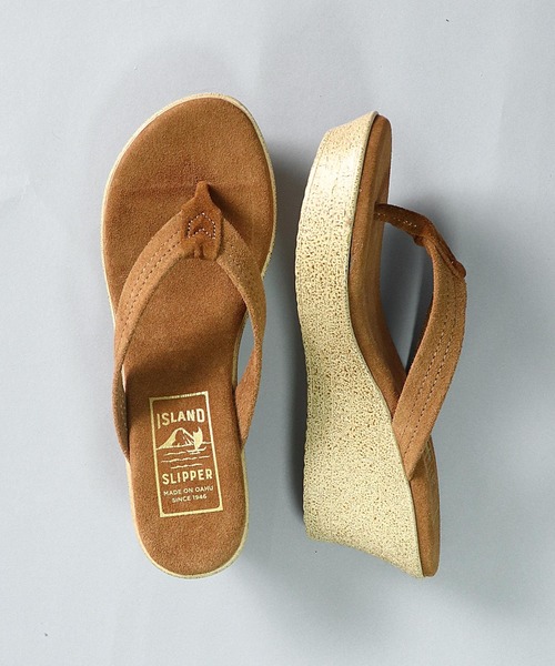 ISLAND SLIPPER（アイランドスリッパ）の「【 ISLAND SLIPPER / アイランドスリッパ 】 WEDGE SANDAL ウェッジ サンダル（サンダル・レディース・ブラック/ダークブラウン/ブラウン・5/6/7）」の18枚目の写真