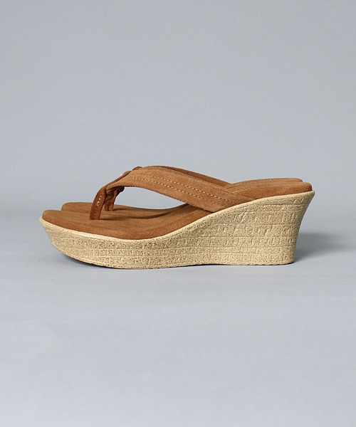ISLAND SLIPPER（アイランドスリッパ）の「【 ISLAND SLIPPER / アイランドスリッパ 】 WEDGE SANDAL ウェッジ サンダル（サンダル・レディース・ブラック/ダークブラウン/ブラウン・5/6/7）」の16枚目の写真